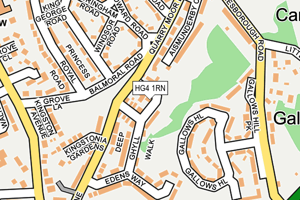 HG4 1RN map - OS OpenMap – Local (Ordnance Survey)