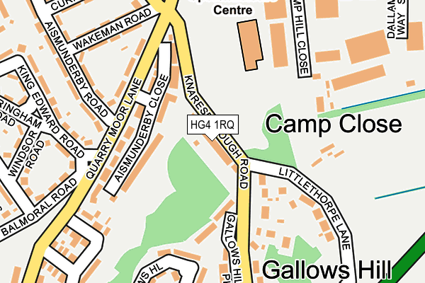 HG4 1RQ map - OS OpenMap – Local (Ordnance Survey)