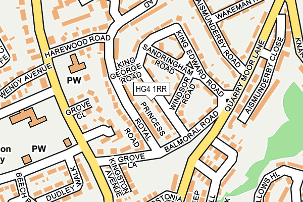 HG4 1RR map - OS OpenMap – Local (Ordnance Survey)