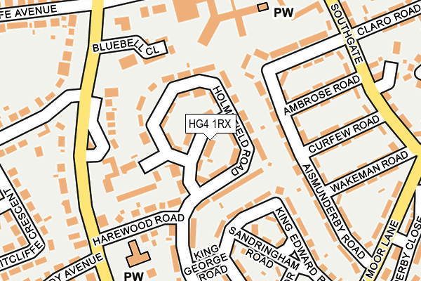 HG4 1RX map - OS OpenMap – Local (Ordnance Survey)