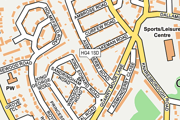 HG4 1SD map - OS OpenMap – Local (Ordnance Survey)