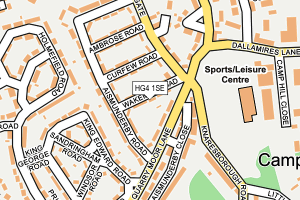 HG4 1SE map - OS OpenMap – Local (Ordnance Survey)