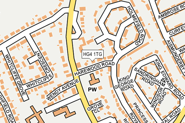 HG4 1TG map - OS OpenMap – Local (Ordnance Survey)