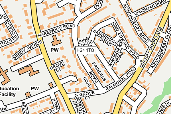 HG4 1TQ map - OS OpenMap – Local (Ordnance Survey)