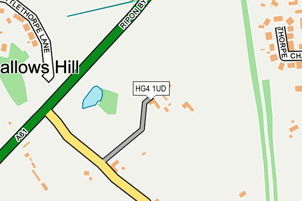 HG4 1UD map - OS OpenMap – Local (Ordnance Survey)