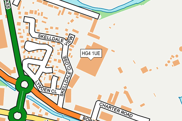 HG4 1UE map - OS OpenMap – Local (Ordnance Survey)
