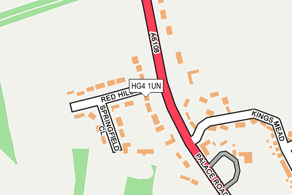 HG4 1UN map - OS OpenMap – Local (Ordnance Survey)