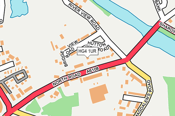 HG4 1UR map - OS OpenMap – Local (Ordnance Survey)