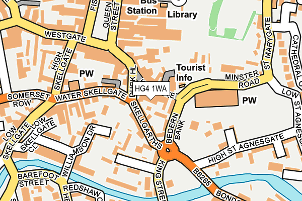 HG4 1WA map - OS OpenMap – Local (Ordnance Survey)