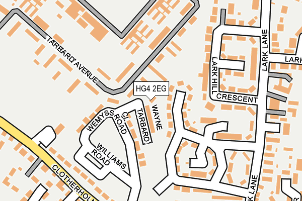 HG4 2EG map - OS OpenMap – Local (Ordnance Survey)
