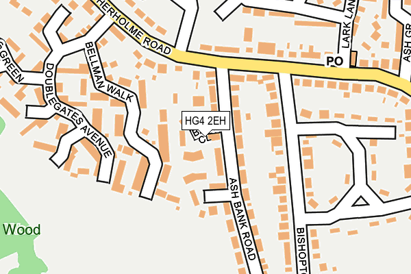 HG4 2EH map - OS OpenMap – Local (Ordnance Survey)