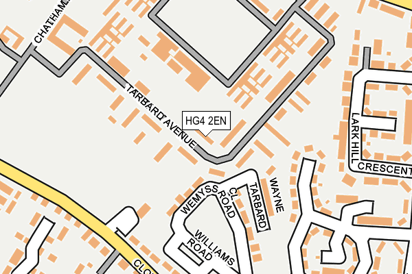 HG4 2EN map - OS OpenMap – Local (Ordnance Survey)