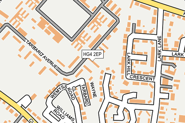 HG4 2EP map - OS OpenMap – Local (Ordnance Survey)