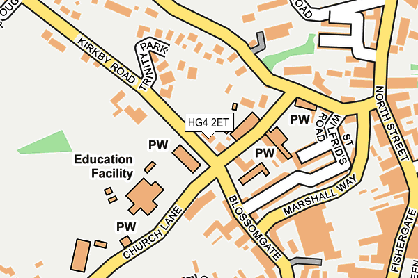 HG4 2ET map - OS OpenMap – Local (Ordnance Survey)