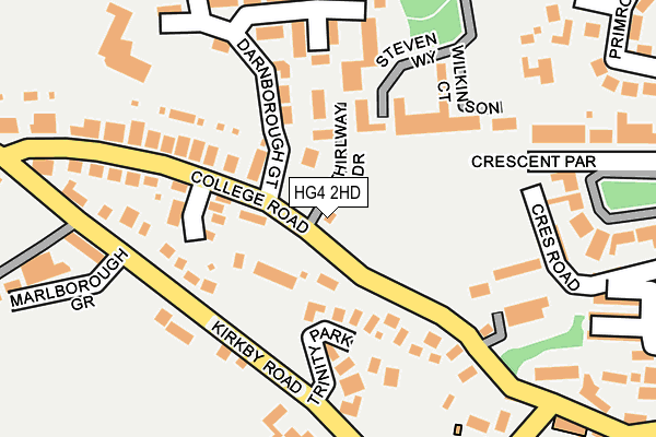 HG4 2HD map - OS OpenMap – Local (Ordnance Survey)