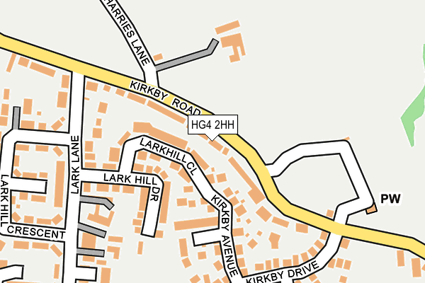 HG4 2HH map - OS OpenMap – Local (Ordnance Survey)