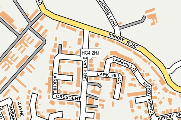 HG4 2HJ map - OS OpenMap – Local (Ordnance Survey)
