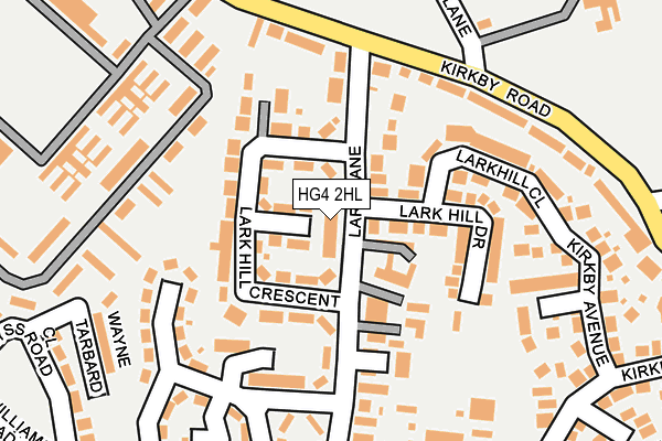 HG4 2HL map - OS OpenMap – Local (Ordnance Survey)
