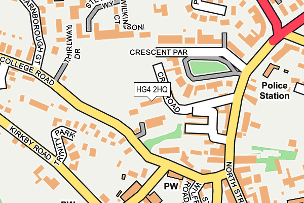 HG4 2HQ map - OS OpenMap – Local (Ordnance Survey)