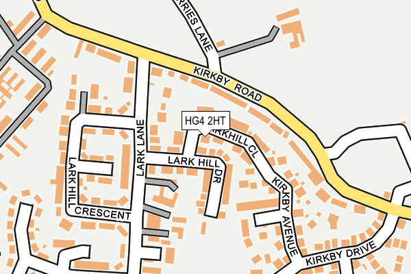 HG4 2HT map - OS OpenMap – Local (Ordnance Survey)