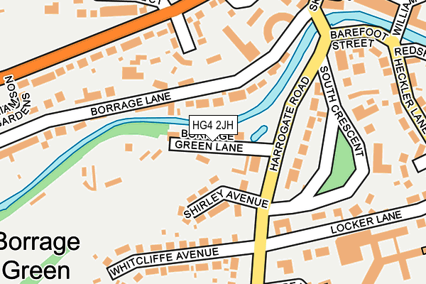 HG4 2JH map - OS OpenMap – Local (Ordnance Survey)