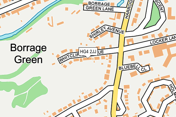 HG4 2JJ map - OS OpenMap – Local (Ordnance Survey)