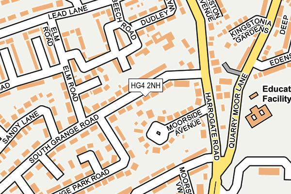HG4 2NH map - OS OpenMap – Local (Ordnance Survey)