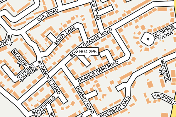 HG4 2PB map - OS OpenMap – Local (Ordnance Survey)