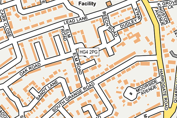 HG4 2PG map - OS OpenMap – Local (Ordnance Survey)