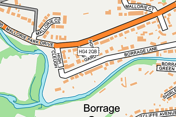 HG4 2QB map - OS OpenMap – Local (Ordnance Survey)