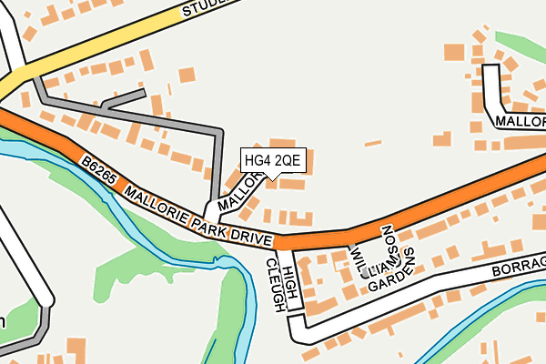 HG4 2QE map - OS OpenMap – Local (Ordnance Survey)