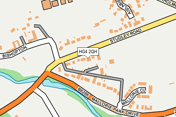 HG4 2QH map - OS OpenMap – Local (Ordnance Survey)