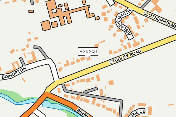 HG4 2QJ map - OS OpenMap – Local (Ordnance Survey)