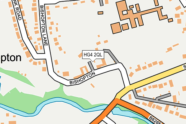 HG4 2QL map - OS OpenMap – Local (Ordnance Survey)