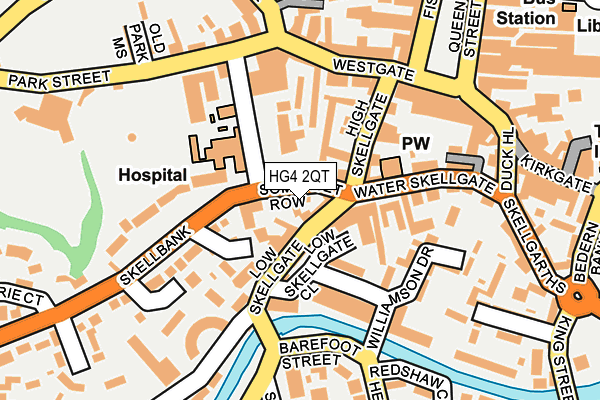 HG4 2QT map - OS OpenMap – Local (Ordnance Survey)