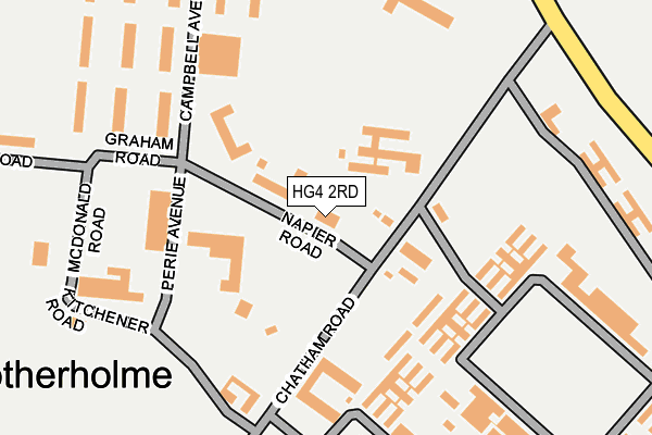 HG4 2RD map - OS OpenMap – Local (Ordnance Survey)