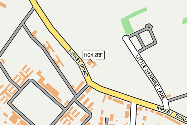 HG4 2RF map - OS OpenMap – Local (Ordnance Survey)