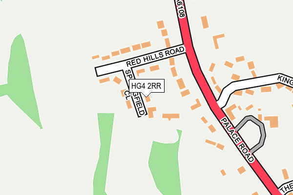 HG4 2RR map - OS OpenMap – Local (Ordnance Survey)