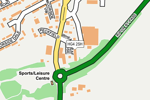 HG4 2SH map - OS OpenMap – Local (Ordnance Survey)