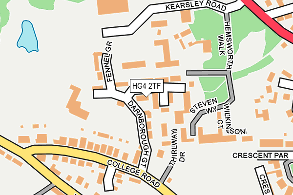 HG4 2TF map - OS OpenMap – Local (Ordnance Survey)