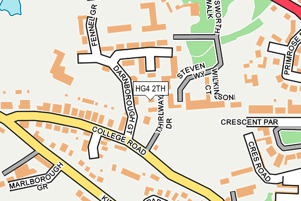 HG4 2TH map - OS OpenMap – Local (Ordnance Survey)