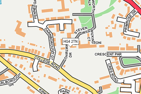 HG4 2TN map - OS OpenMap – Local (Ordnance Survey)