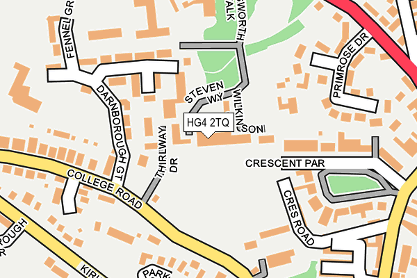 HG4 2TQ map - OS OpenMap – Local (Ordnance Survey)