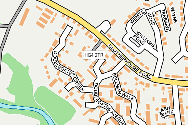 HG4 2TR map - OS OpenMap – Local (Ordnance Survey)