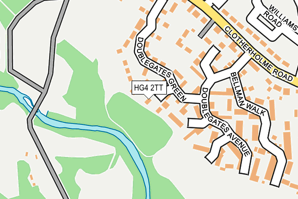 HG4 2TT map - OS OpenMap – Local (Ordnance Survey)