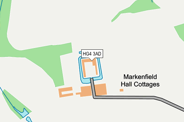 HG4 3AD map - OS OpenMap – Local (Ordnance Survey)