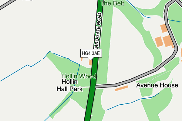 HG4 3AE map - OS OpenMap – Local (Ordnance Survey)