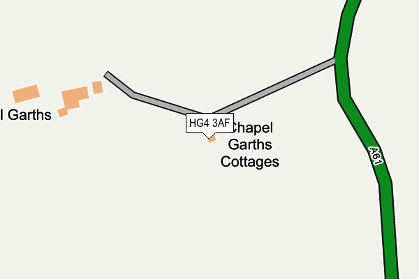 HG4 3AF map - OS OpenMap – Local (Ordnance Survey)