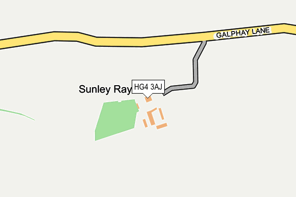 HG4 3AJ map - OS OpenMap – Local (Ordnance Survey)