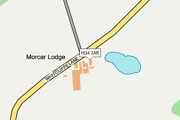 HG4 3AR map - OS OpenMap – Local (Ordnance Survey)